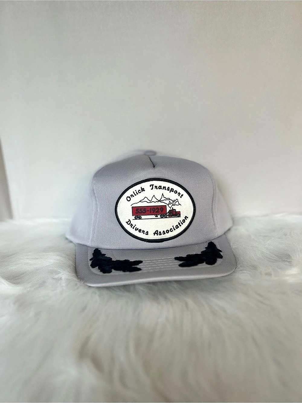 Vintage Gray Snapback Trucker Hat